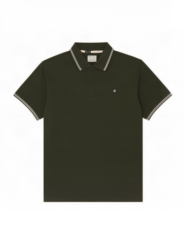 Camisa polo masculina Champion Easy Fit XL algodão verde