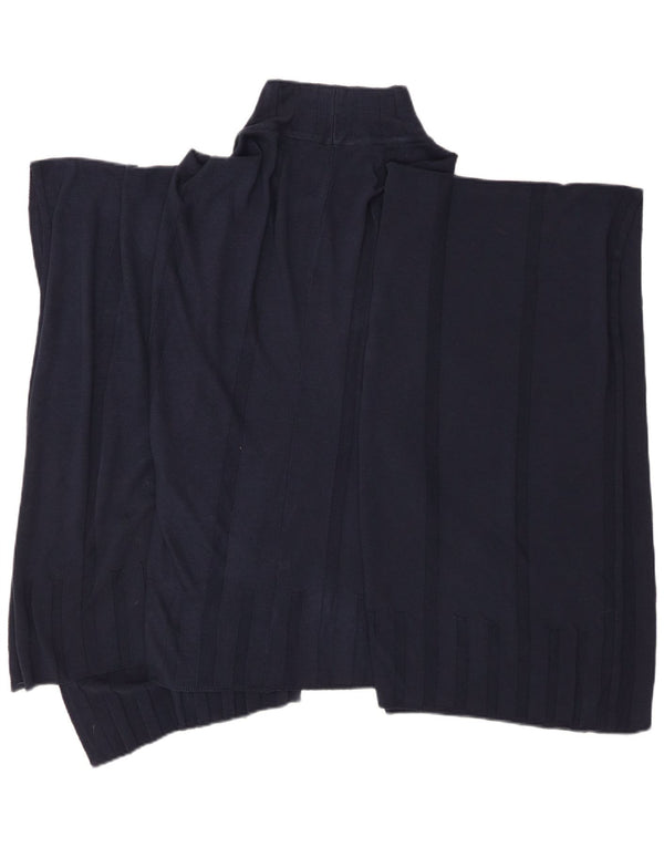 Suéter Poncho feminino Marks & Spencer tamanho único azul marinho viscose