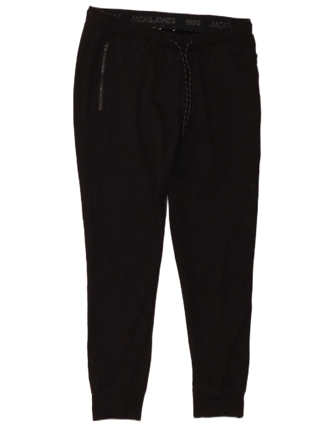 Calça de treino masculina Jack & Jones Joggers grande poliéster preto