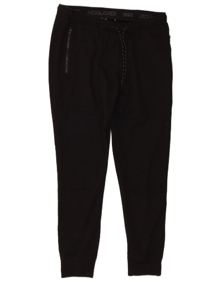 Calça de treino masculina Jack & Jones Joggers grande poliéster preto