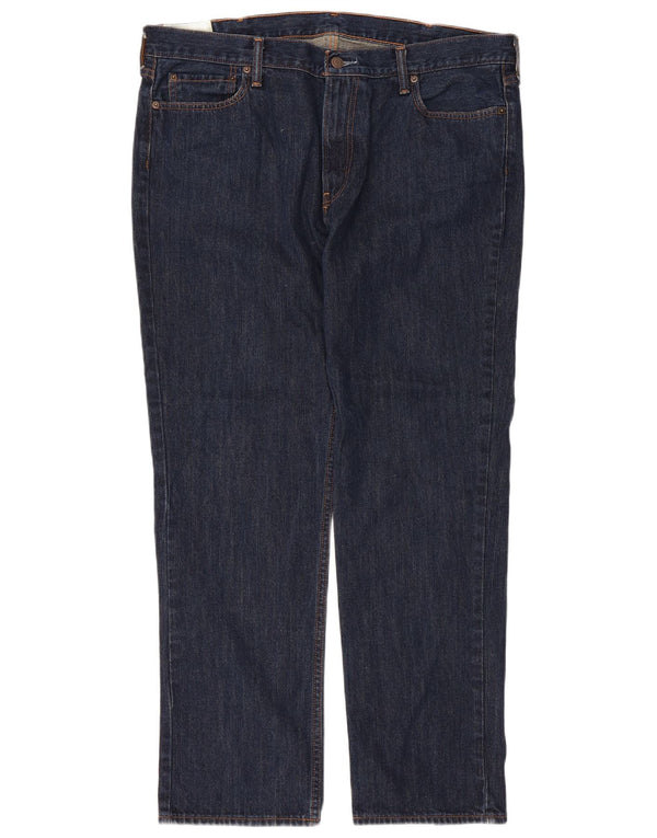 Abercrombie & Fitch Jeans retos masculinos W38 L32 algodão azul marinho