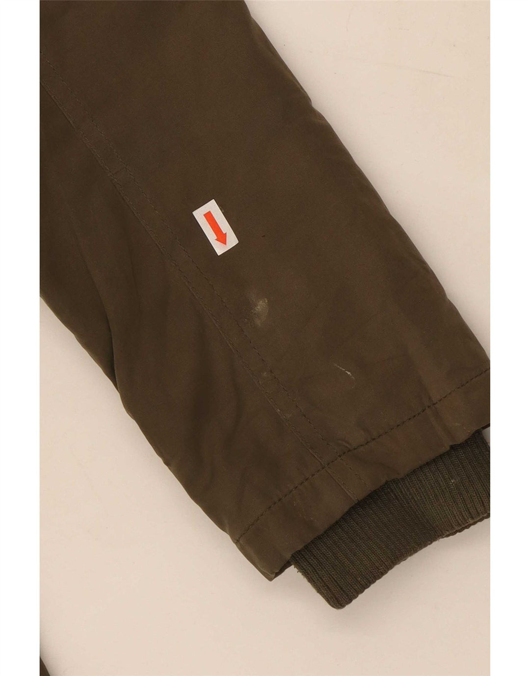 Jaqueta Parka feminina Oasis com capuz e grandes dimensões UK 6 XS Khaki Poliéster