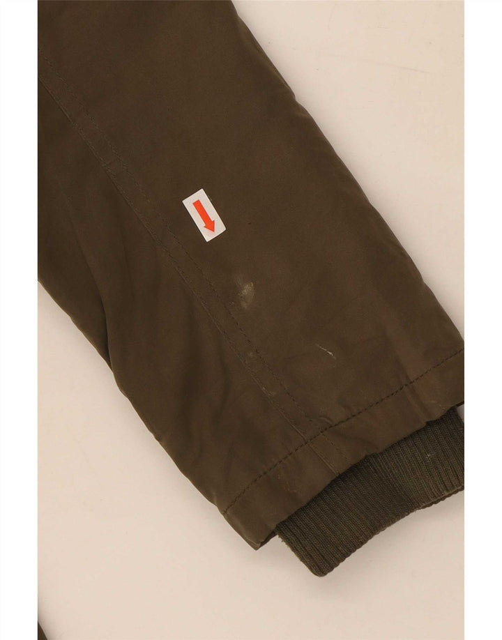 Jaqueta Parka feminina Oasis com capuz e grandes dimensões UK 6 XS Khaki Poliéster