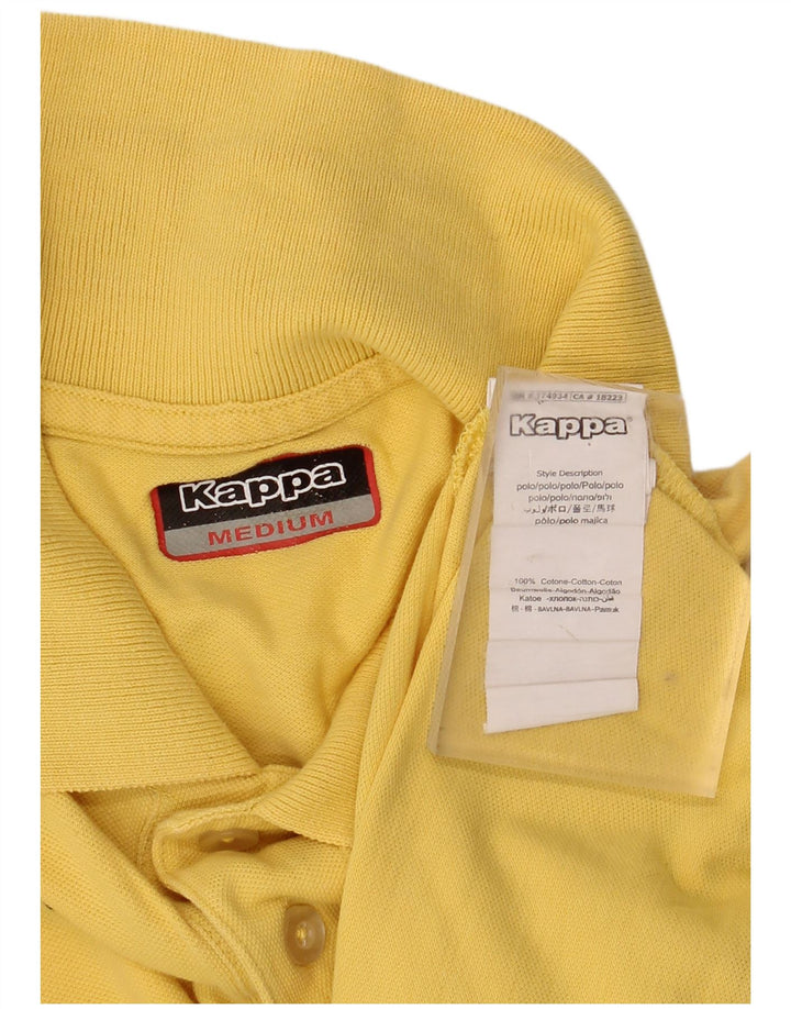 Camisa polo masculina KAPPA algodão amarelo médio