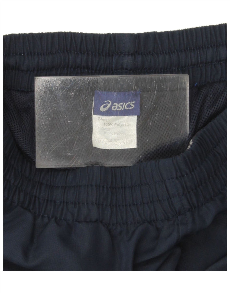 ASICS Mens Tracksuit Trousers Medium  Navy Blue Polyester Vintage Asics and Second-Hand Asics from Messina Hembry 