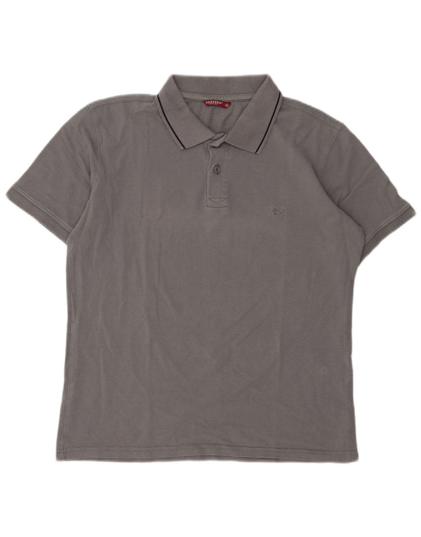 Camisa polo masculina Carrera Regular Fit algodão cinza médio