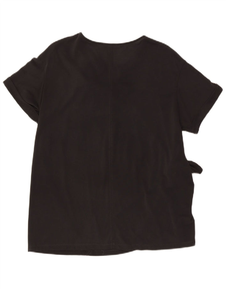Blusa feminina oversized ZARA UK 10 pequena preta