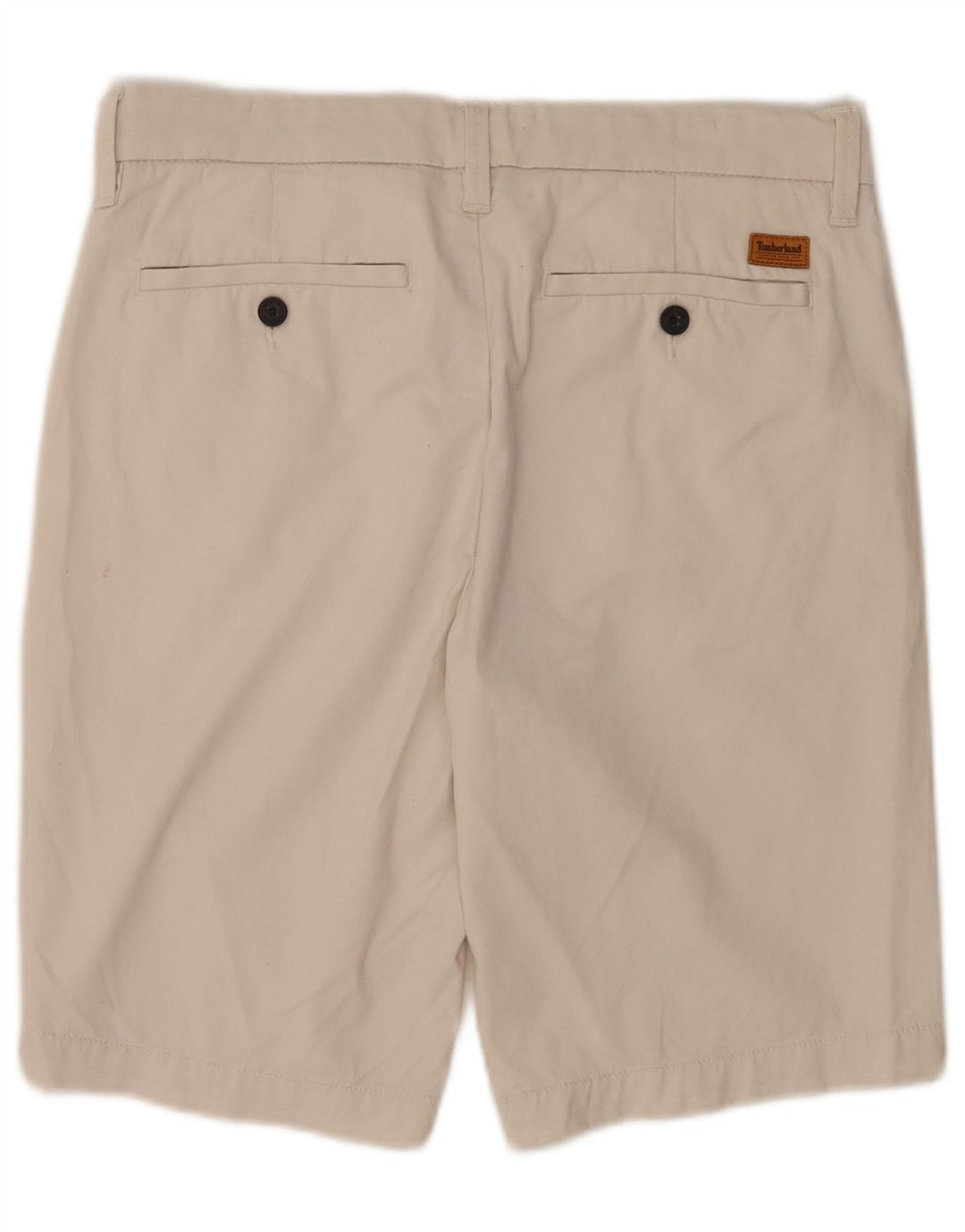 Timberland Mens Chino Shorts W29 Médio Off White Algodão