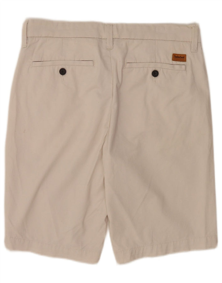 Timberland Mens Chino Shorts W29 Médio Off White Algodão