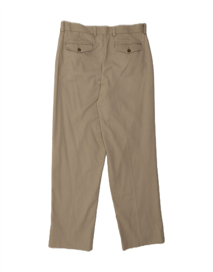 L.L.BEAN Mens Straight Chino Trousers W34 L31 Beige Cotton Vintage L.L.Bean and Second-Hand L.L.Bean from Messina Hembry 