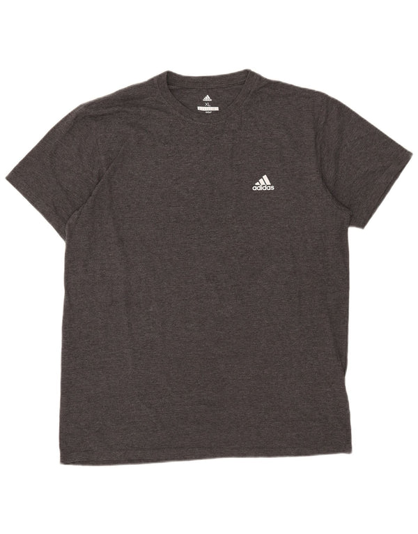 Adidas Mens T-Shirt Top XL Grey Polyester