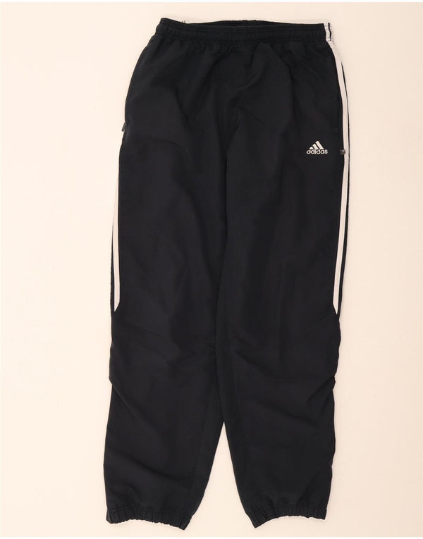 Calça de treino masculina Adidas Joggers grande poliéster azul marinho