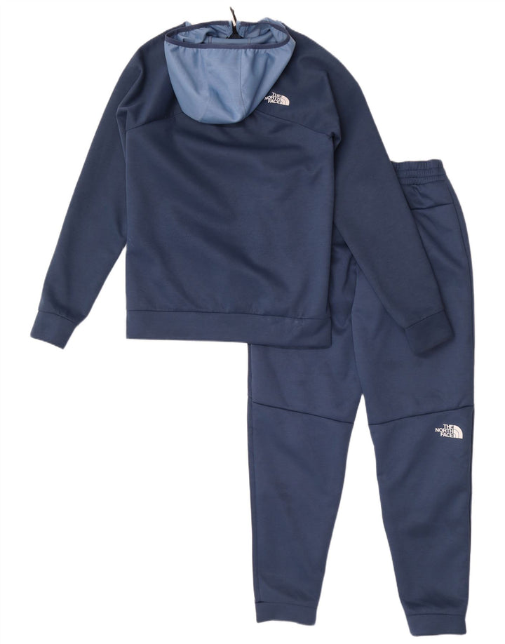 Fato de treino completo The North Face masculino pequeno azul marinho colorblock poliéster