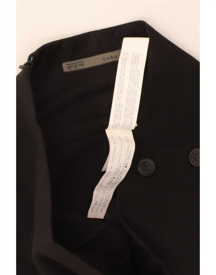 Saia lápis feminina Zara médio W28 poliéster preto