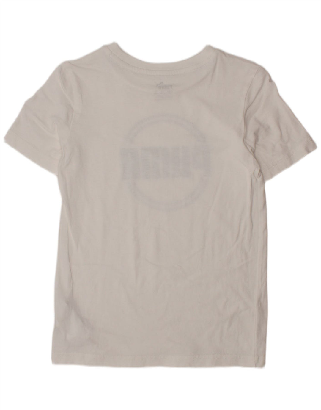 Camiseta PUMA Boys Graphic 9-10 Anos Algodão Branco