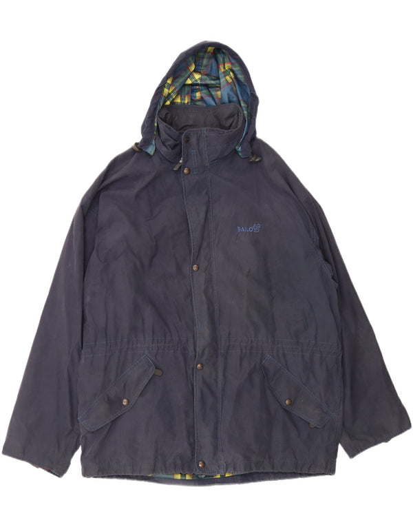 Jaqueta corta-vento masculina Bailo com capuz IT 56 3XL azul marinho