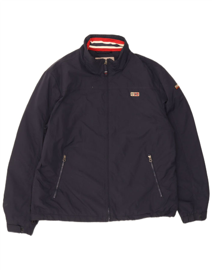 Jaqueta bomber masculina Napapijri UK 44 2XL azul marinho