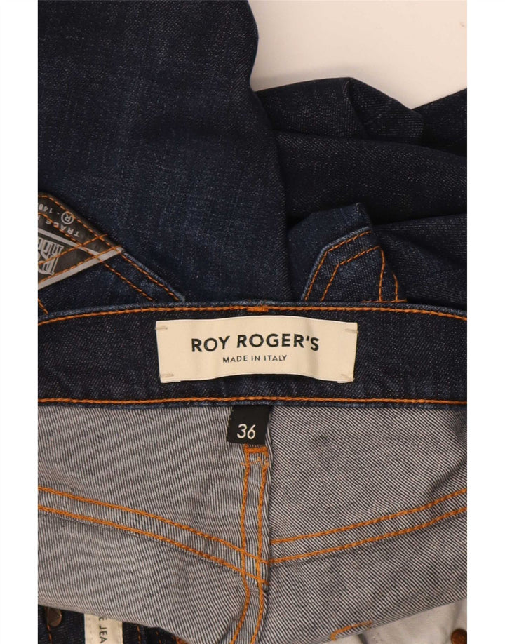 Roy Rogers Mens Slim Jeans W36 L32 Azul Marinho Algodão