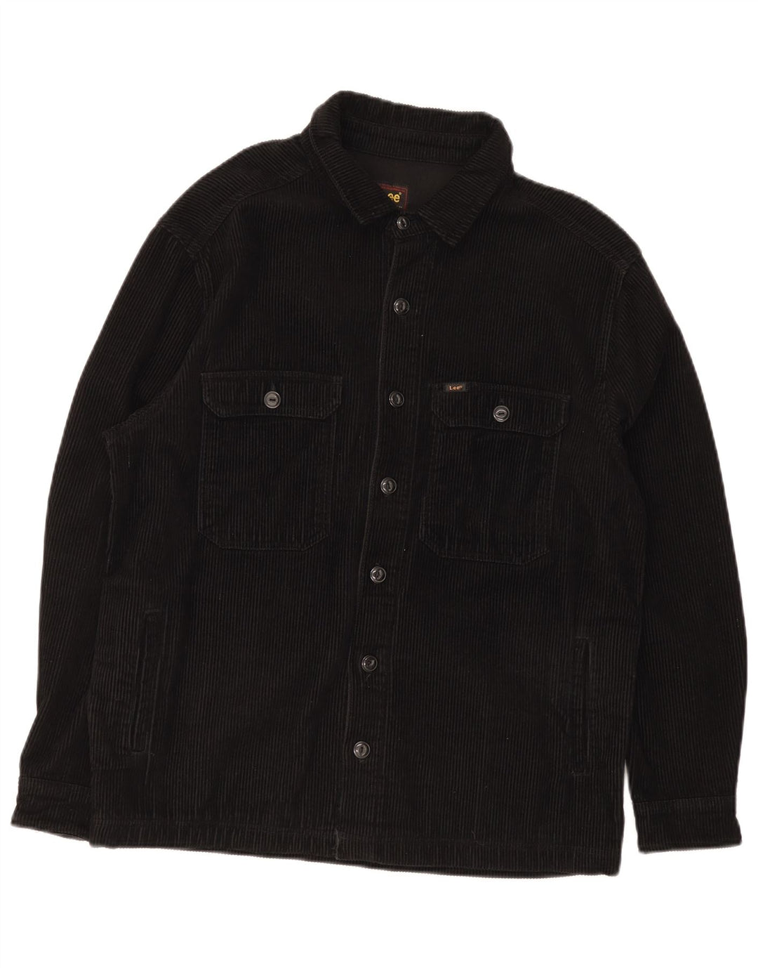 Jaqueta masculina de veludo Lee UK 36 pequeno algodão preto