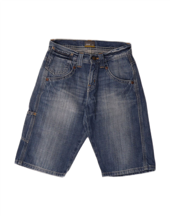 Shorts jeans LEE Boys 10-11 anos W24 azul algodão