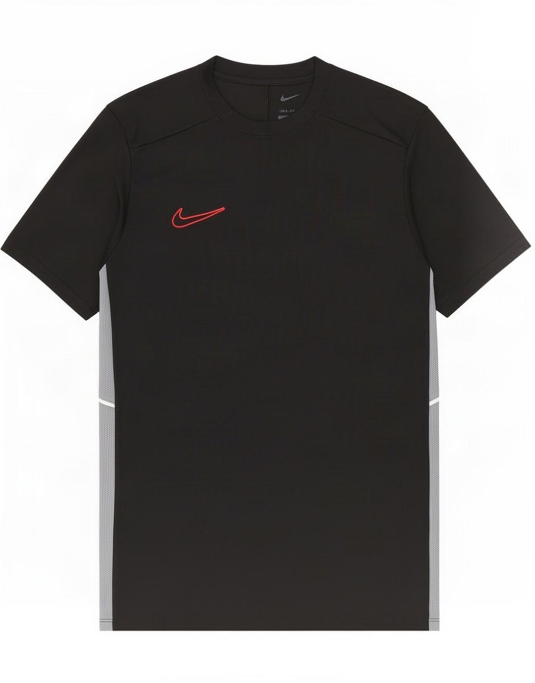Camiseta masculina Nike Dri Fit Slim Top médio preto colorblock poliéster