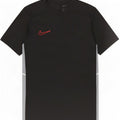 Camiseta masculina Nike Dri Fit Slim Top médio preto colorblock poliéster