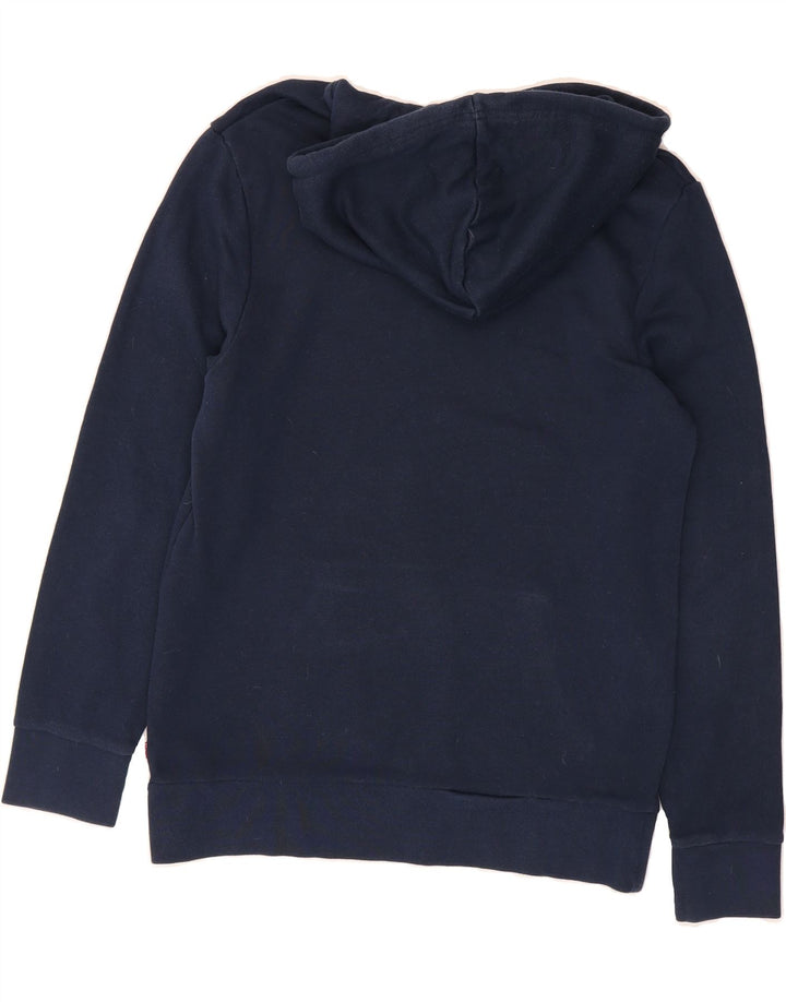 LEVI'S Mens Graphic Hoodie Jumper Medium Navy Blue Cotton Vintage Levi's and Second-Hand Levi's from Messina Hembry 