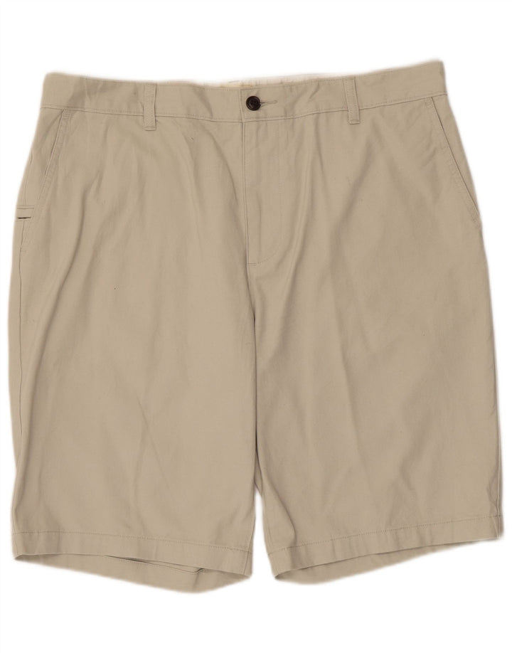Shorts cargo masculino Dockers W36 grande algodão bege