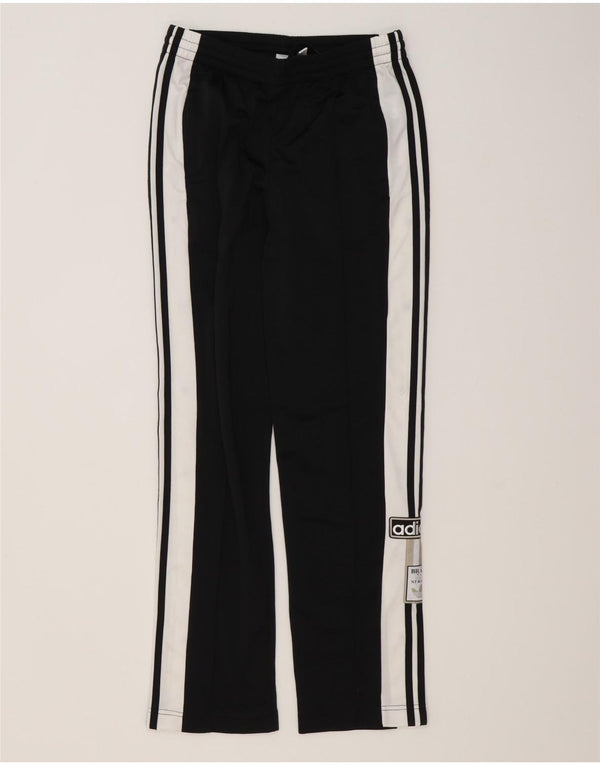 Adidas Womens Graphic Tracksuit Calças UK 8 Small Black Colourblock