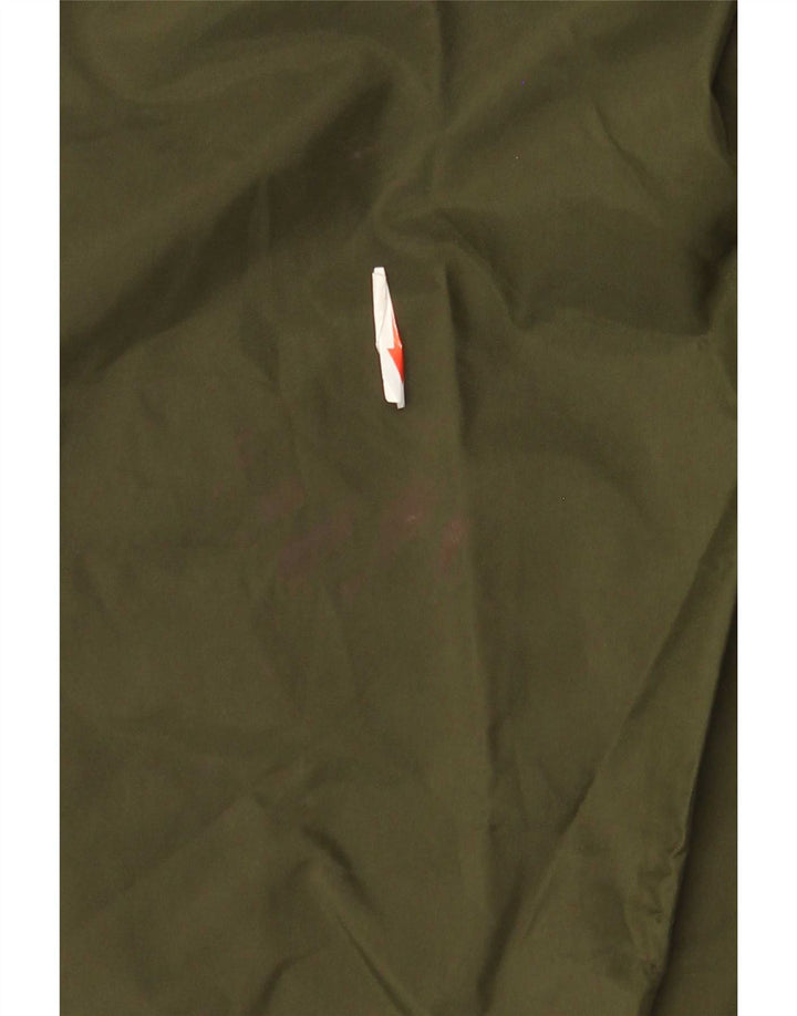 Jaqueta de chuva masculina vintage com capuz IT 50 grande cáqui nylon