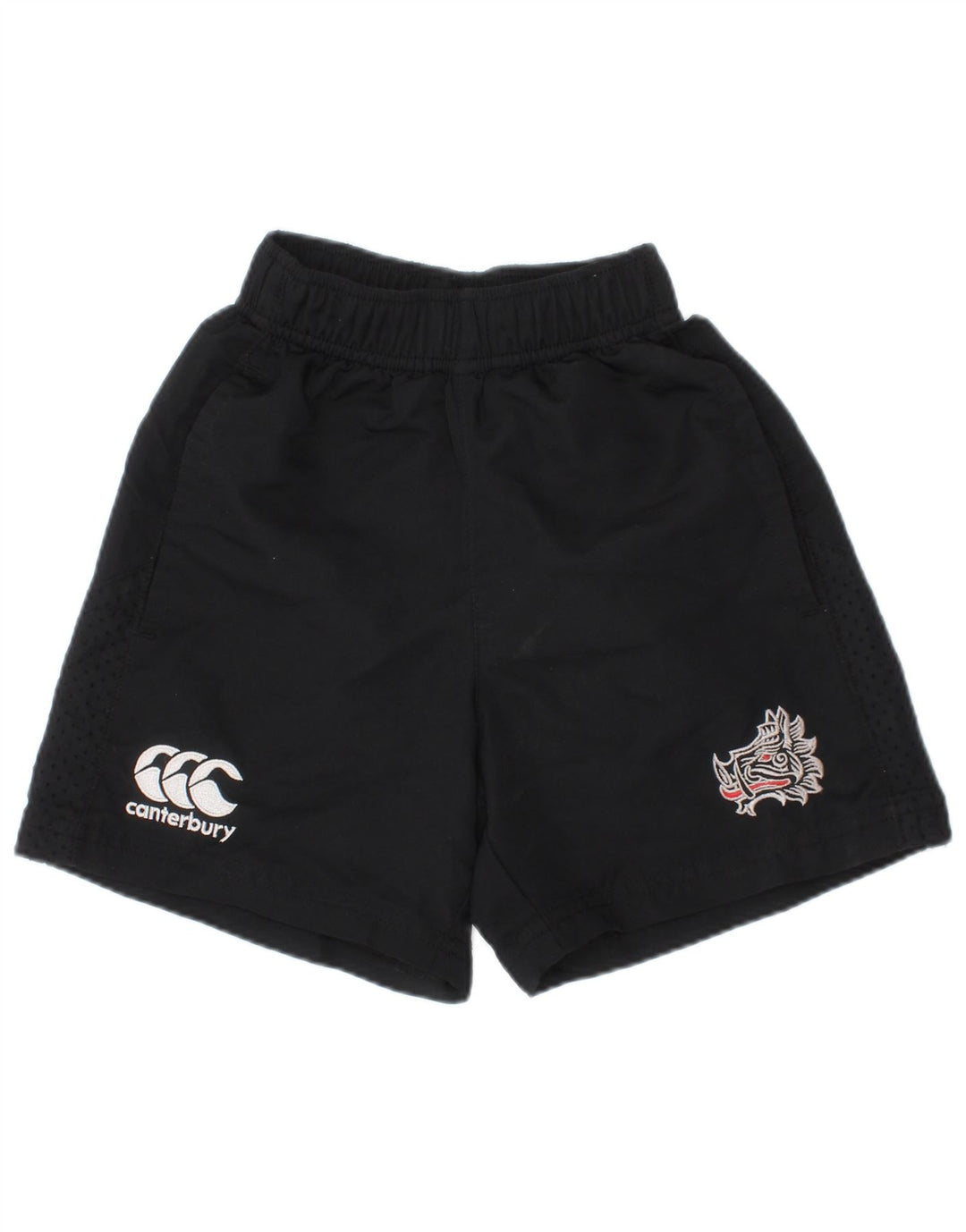 Shorts esportivos gráficos Canterbury Boys 3-4 anos pretos