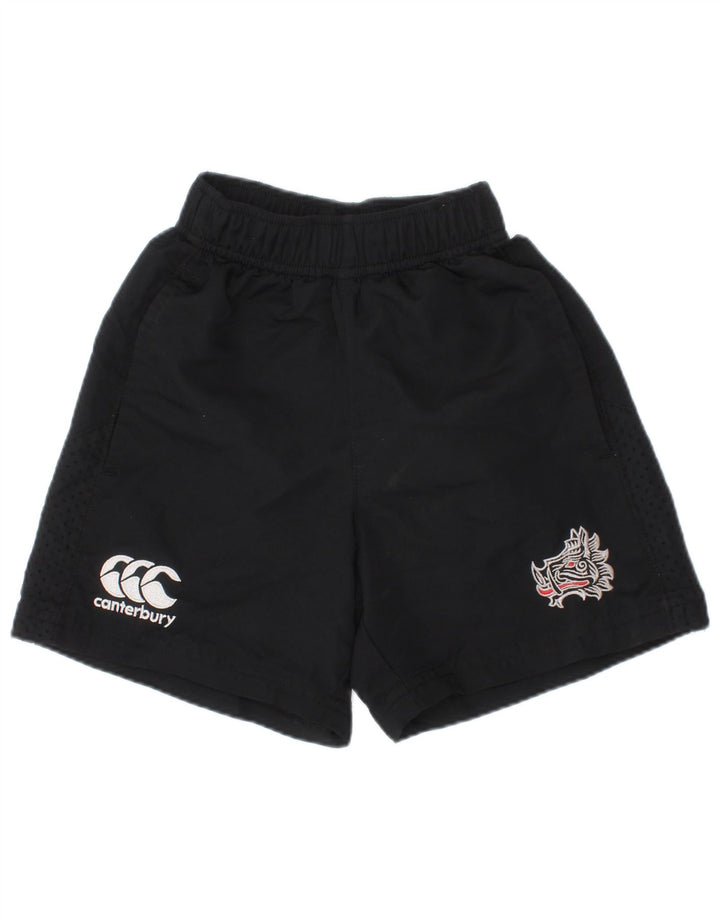 Shorts esportivos gráficos Canterbury Boys 3-4 anos pretos