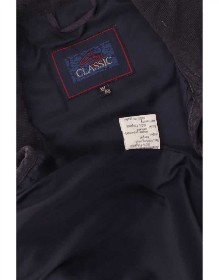 Jaqueta acolchoada feminina vintage folgada EU 38/40Médio azul marinho poliamida