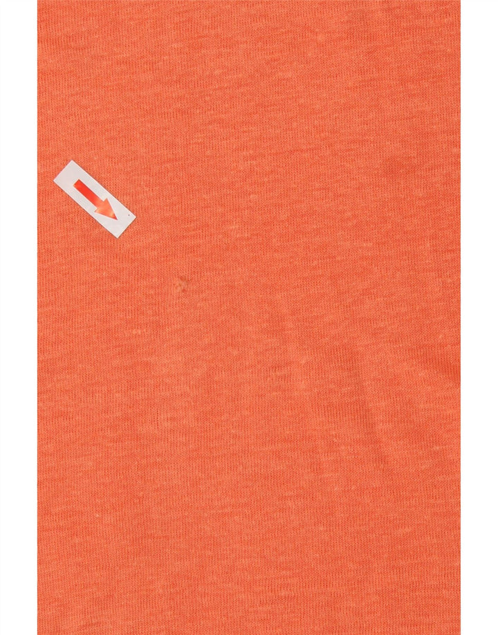 Camiseta feminina grande Fat Face UK 10 pequena laranja