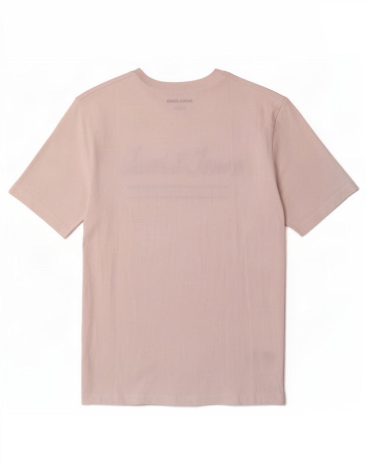 Camiseta gráfica masculina Jack & Jones grande branca