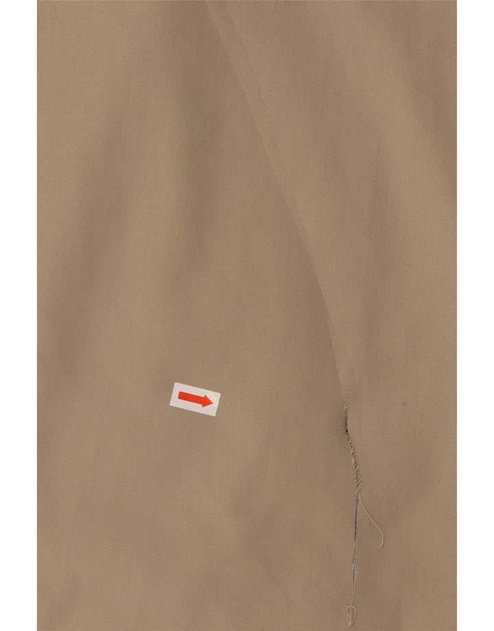 Sobretudo feminino grande de pele sintética VINTAGE EU 40 poliéster bege médio