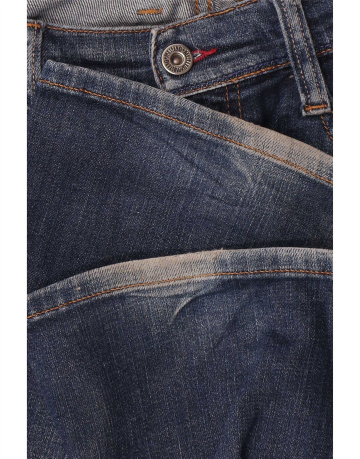 Mustang Mens Straight Jeans W32 L30 Azul Algodão