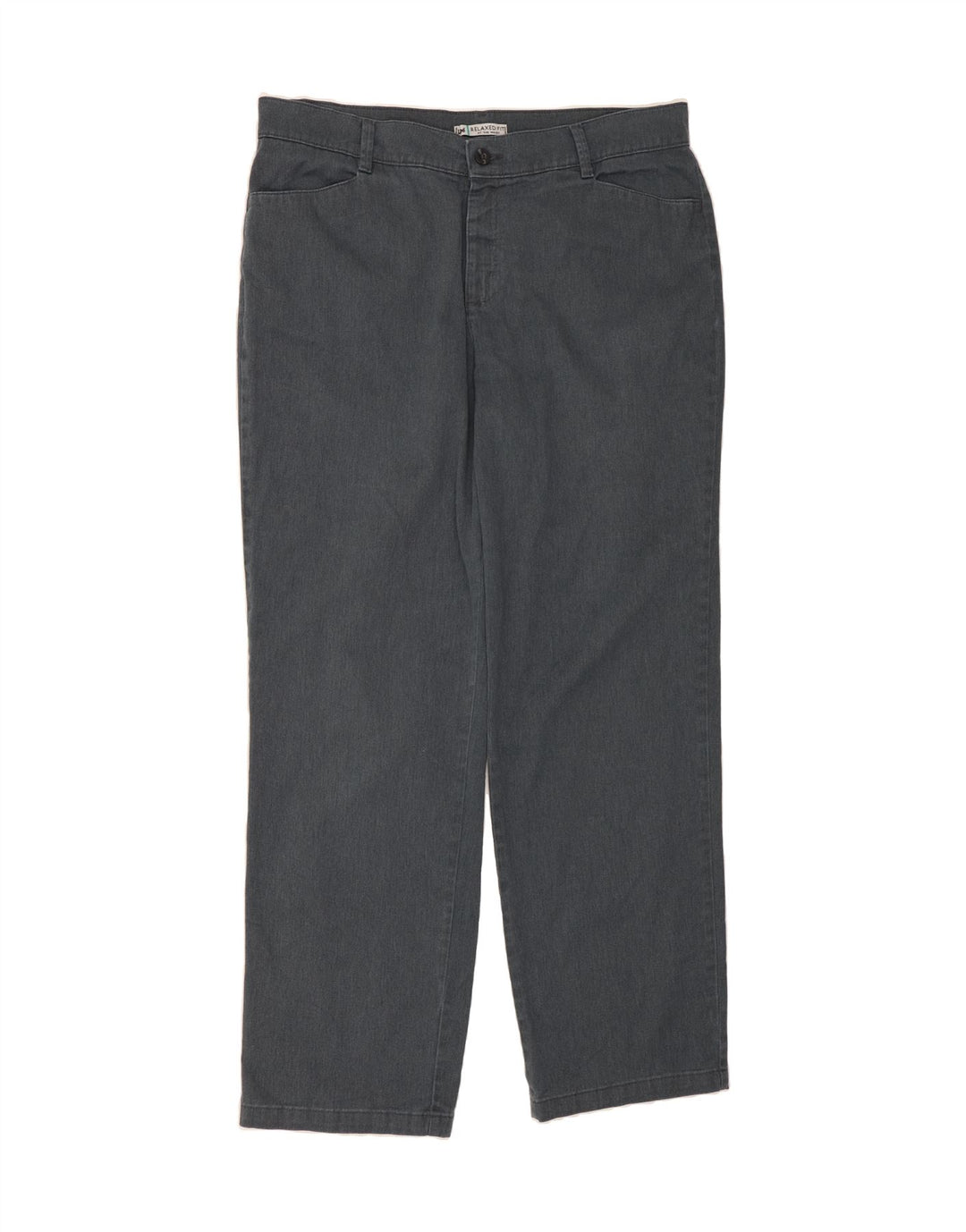 LEE Womens Long Relaxed Fit Casual Trousers US 18 2XL W38 L32 Grey Cotton Vintage Lee and Second-Hand Lee from Messina Hembry 