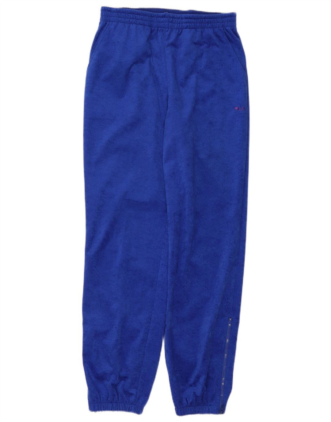 Fila Mens Velour Tracksuit Calças Joggers IT 48 Médio Azul Poliéster