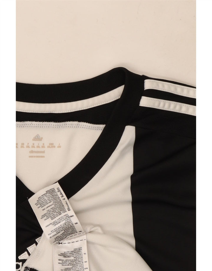 Adidas Mens Climacool Camiseta Top 2XL Branco Colourblock Poliéster