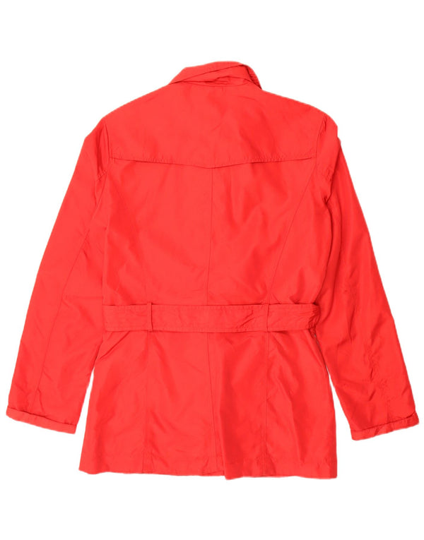 Jaqueta utilitária feminina Zara UK 10 pequena vermelha nylon