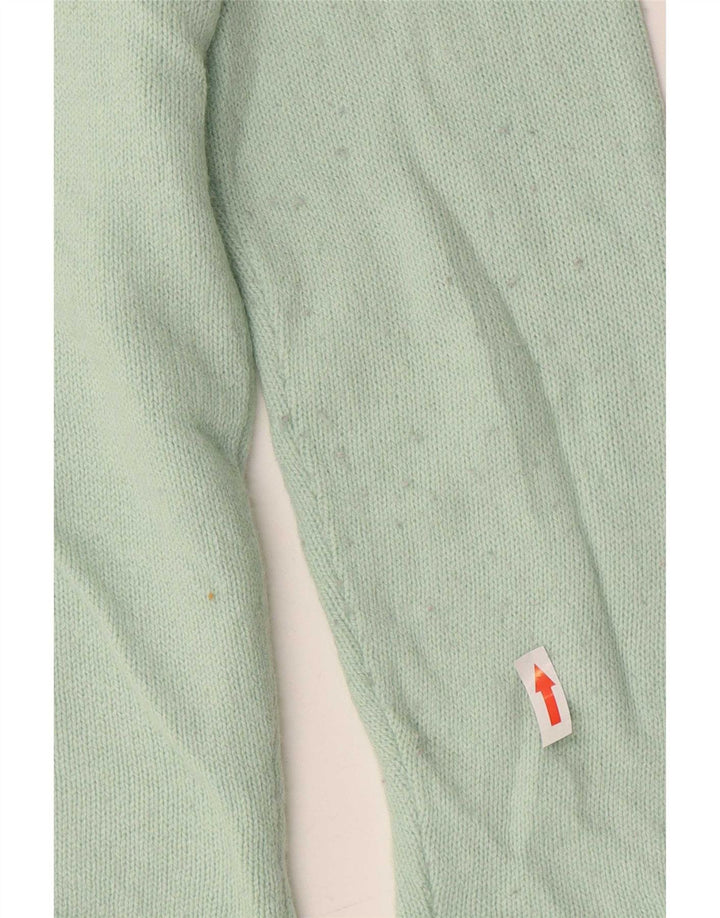 Suéter cardigã feminino Marks & Spencer UK 12 acrílico verde médio