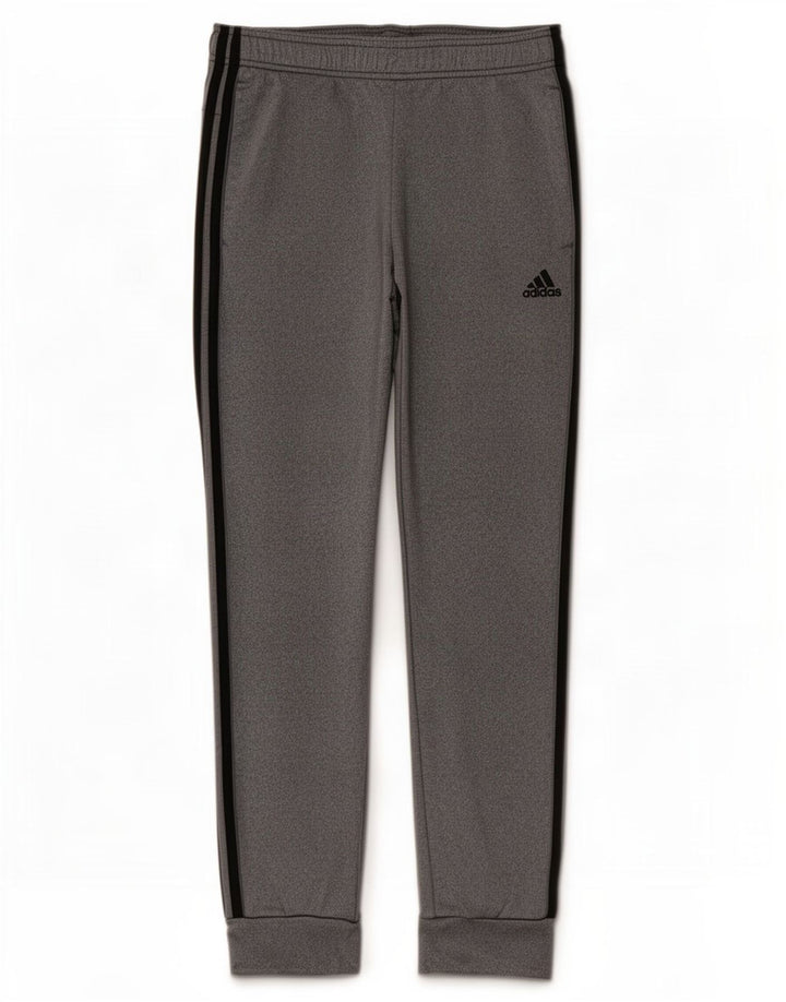 Calça de treino feminina Adidas Joggers UK 8 pequeno cinza poliéster