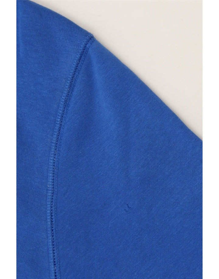 Jumper com capuz gráfico masculino Champion pequeno azul algodão