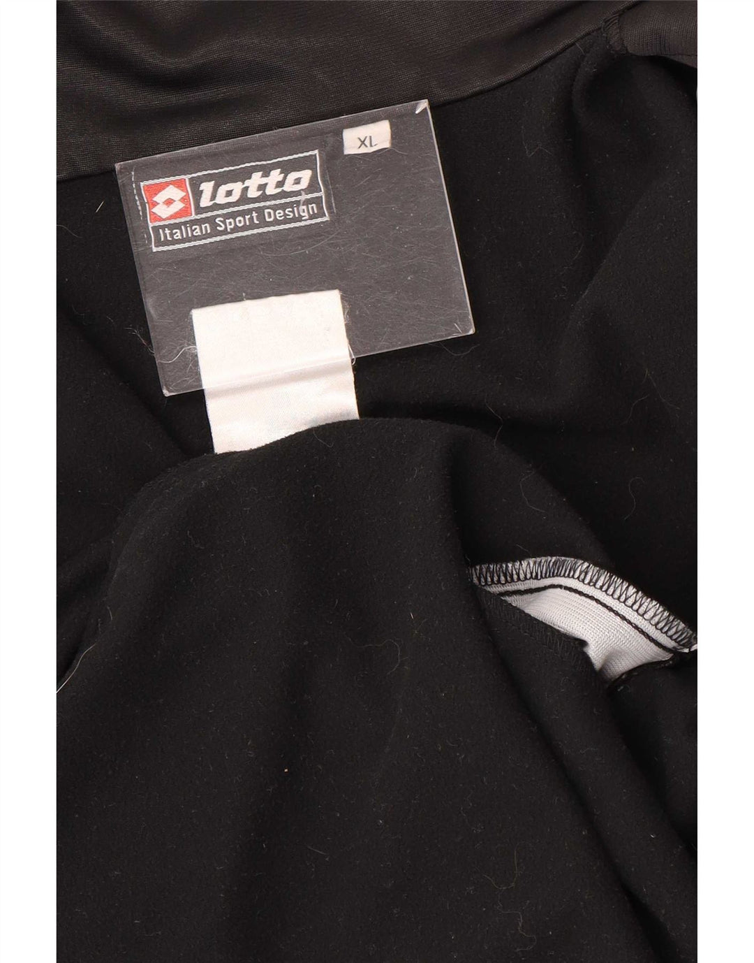 Lotto Mens Graphic Tracksuit Top Jacket XL Preto Colorblock Poliéster