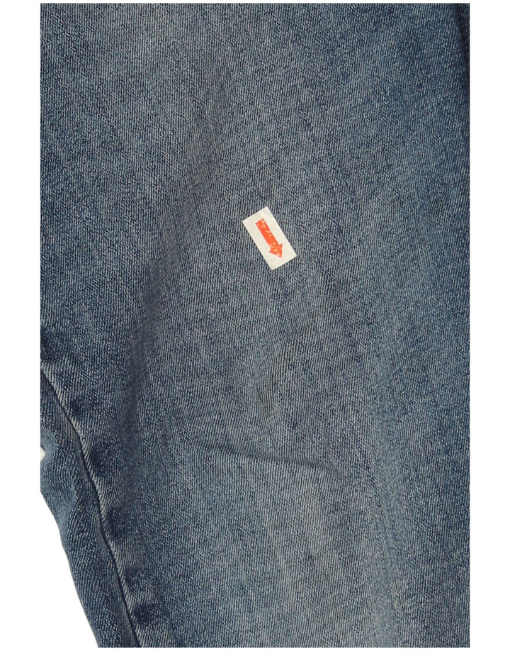 Weird Fish Mens Straight Jeans W32 L30 Azul Algodão