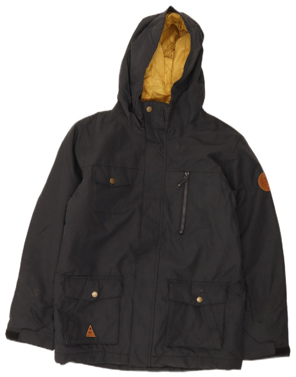 Jaqueta corta-vento com capuz Quiksilver Boys 13-14 anos XL azul marinho