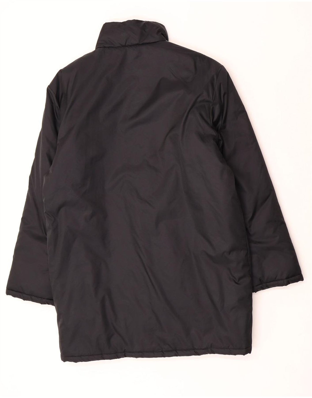 Casaco acolchoado gráfico masculino Adidas UK 38/40 médio preto nylon