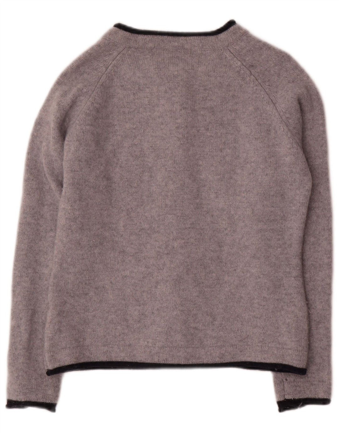 Suéter cardigan feminino IRELANDS EYE Reino Unido 18 XL lã cinza