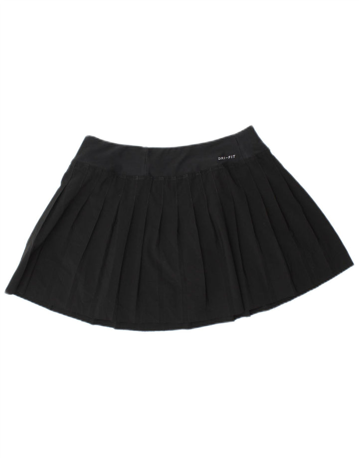 Nike Womens Dri Fit Tennis Skort UK 10 Pequeno Preto